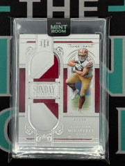 2025 National Treasures Christian McCaffrey Sunday Treasures Double Patch /99