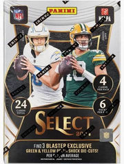 2024 Panini Select NFL Green & Yellow Prizms Blaster Box