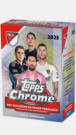 2025 Topps Chrome MLS Blaster Box Factory Sealed