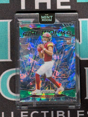 2024 Panini Prizm Jayden Daniels Fireworks Green Ice
