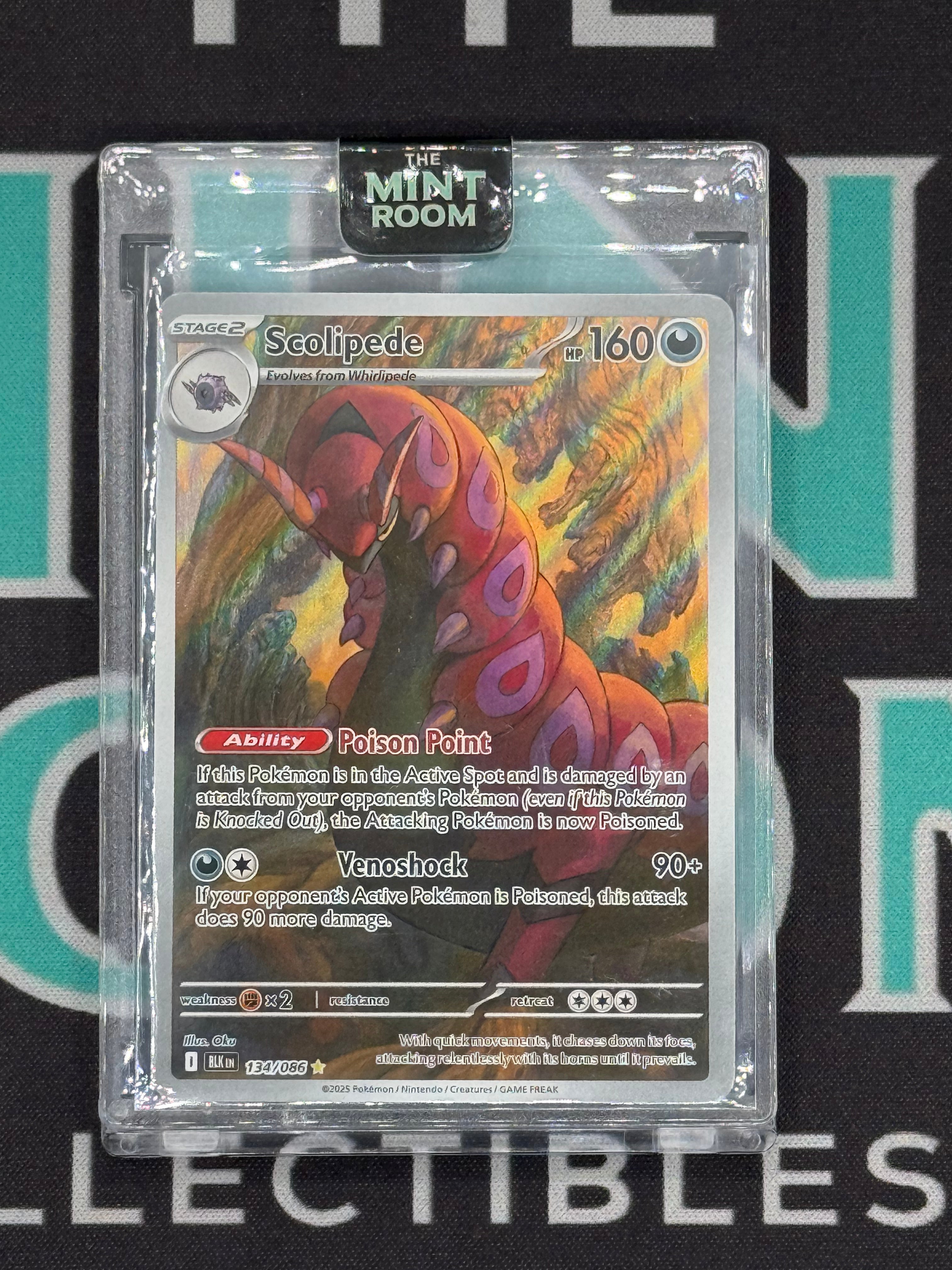 2025 Pokémon Black Bolt Scolipede 134/086