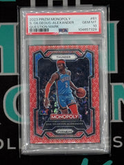 2023 Prizm Monopoly Shai Gilgeous-Alexander Question Mark /25 PSA 10
