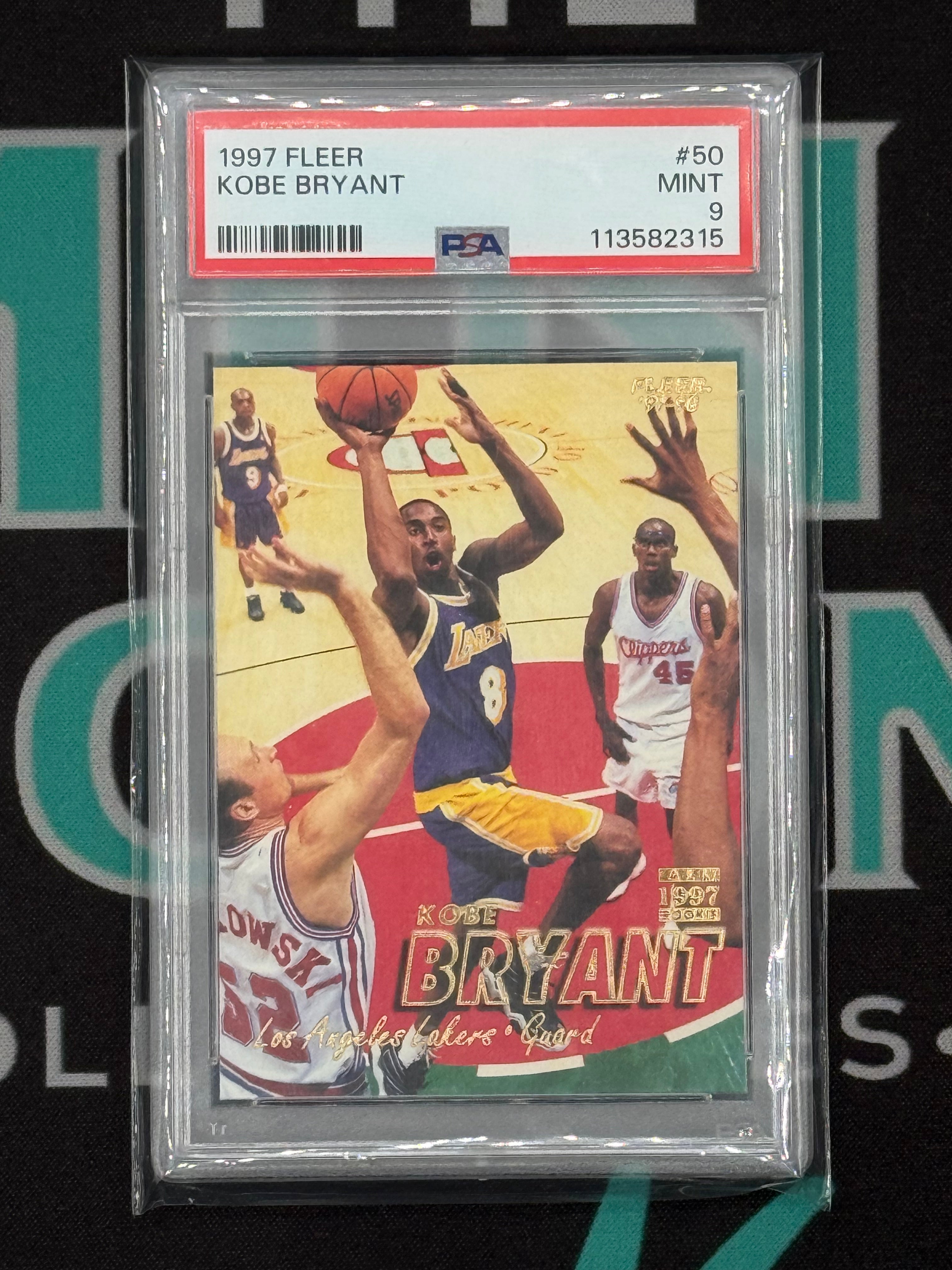 1997 Fleer Kobe Bryant PSA 9