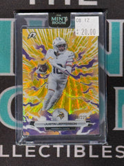 2026 Topps Resurgence Justin Jefferson Yellow Surge Refractor /225