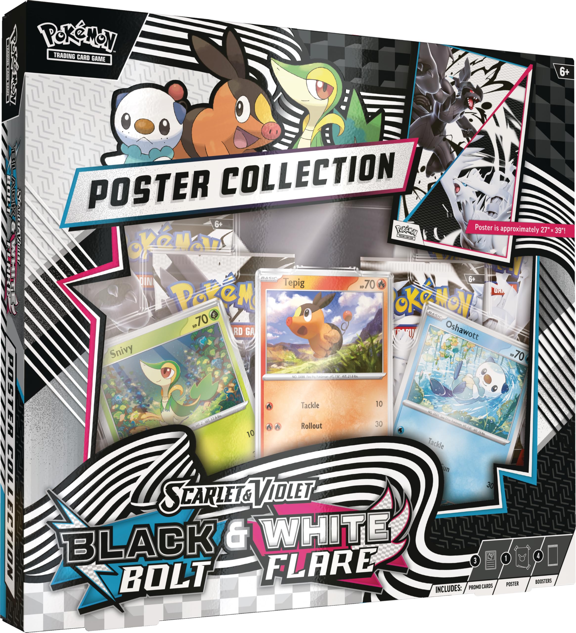 Pokemon Scarlet & Violet Poster Collection Black Bolt & White Flare Box