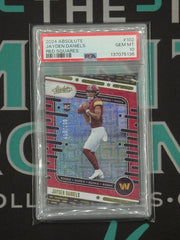 2024 Absolute Jayden Daniels Red Squares /499 PSA 10