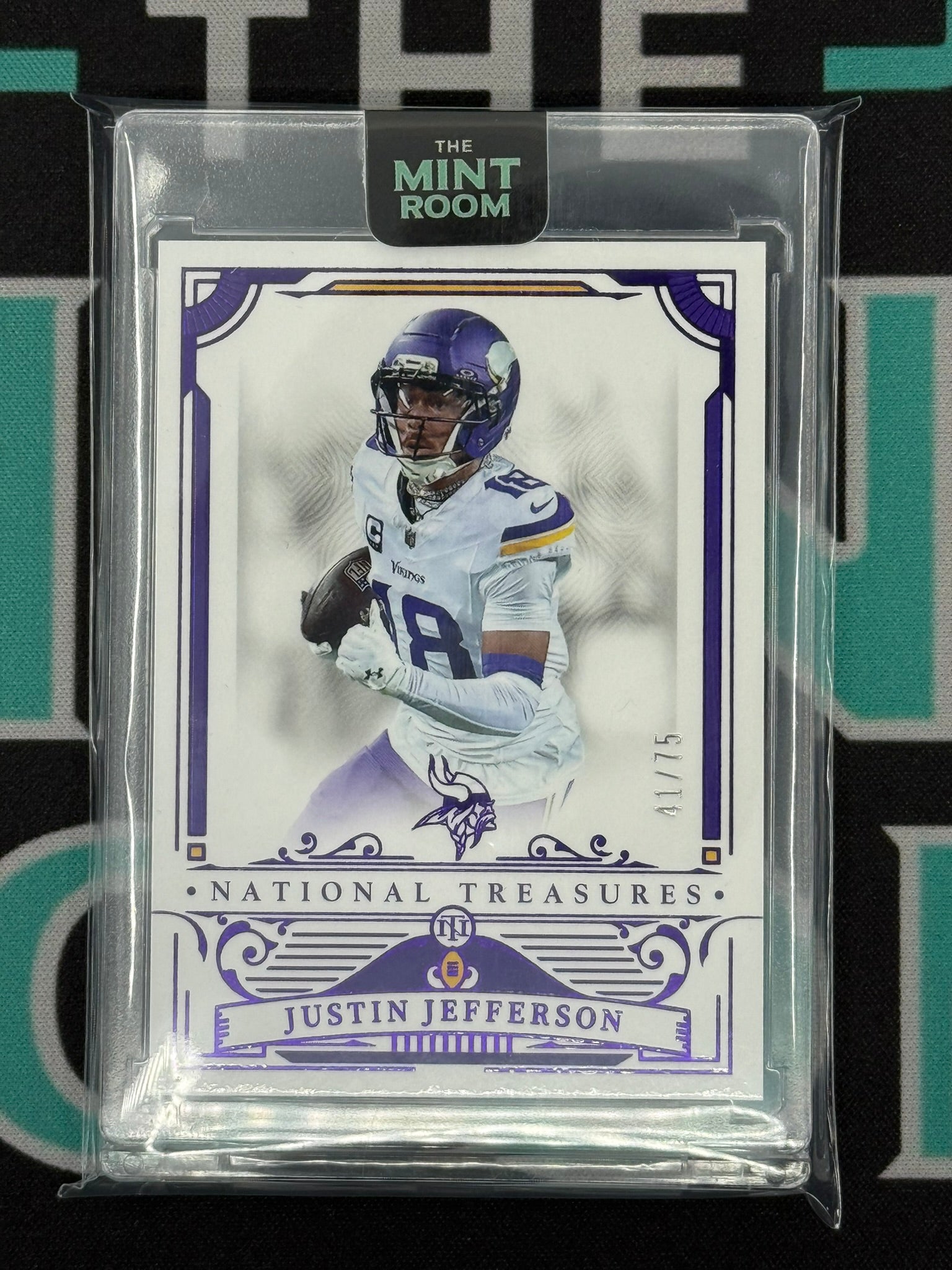 2025 National Treasures Justin Jefferson /75
