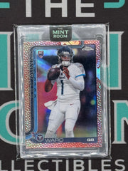 2025 Topps Chrome Cam Ward Rookie Football Leather