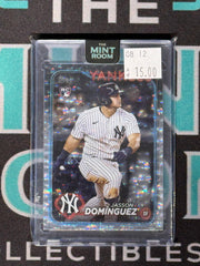 2024 Topps Series One Jason Dominguez Silver Crackle Foil Board Rookie