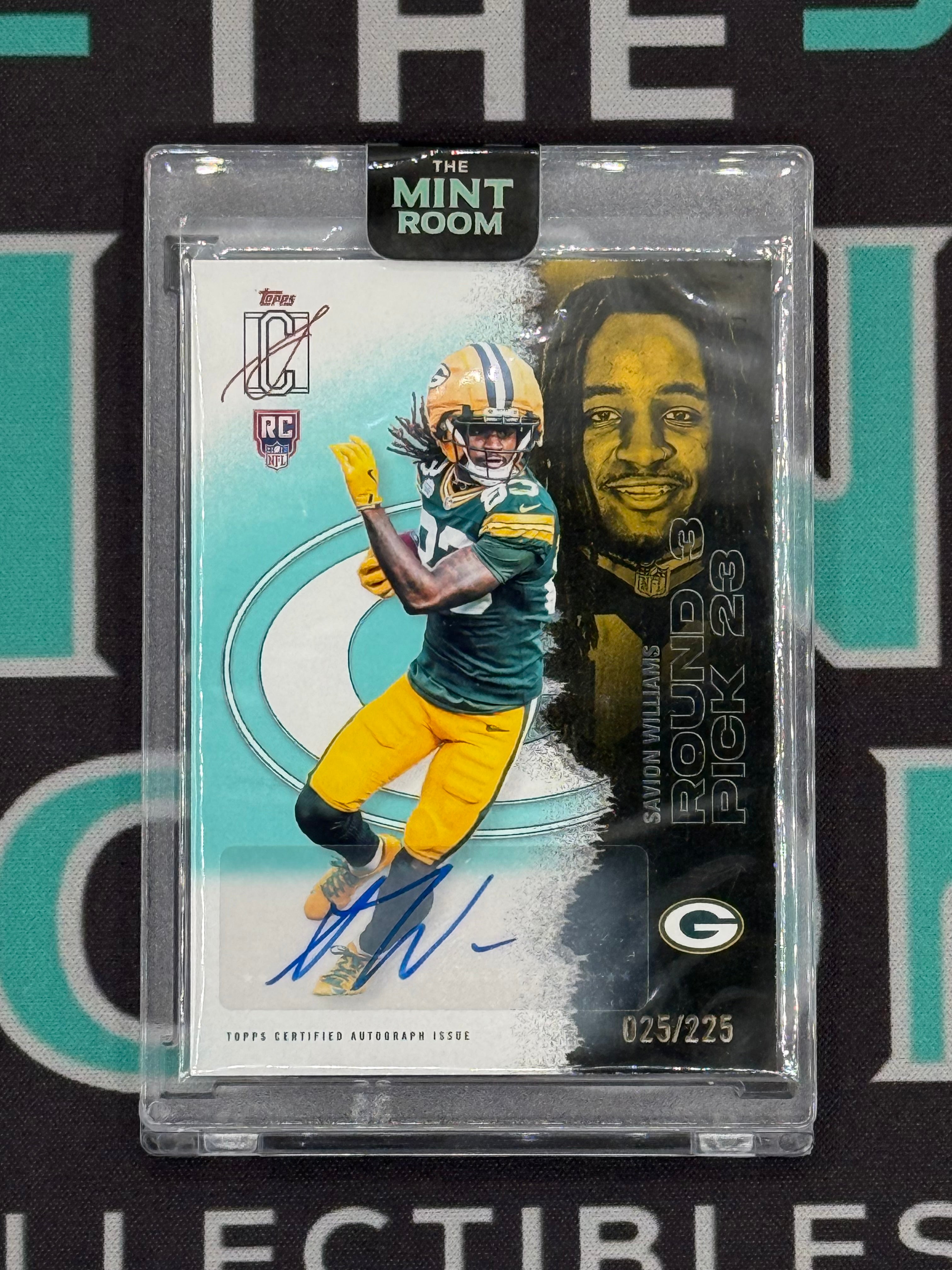 2025 Topps Signature Class Savion Williams Rookie Auto Foundation /225