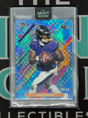 2025 Topps Finest Lamar Jackson Blue X-Fractor /49