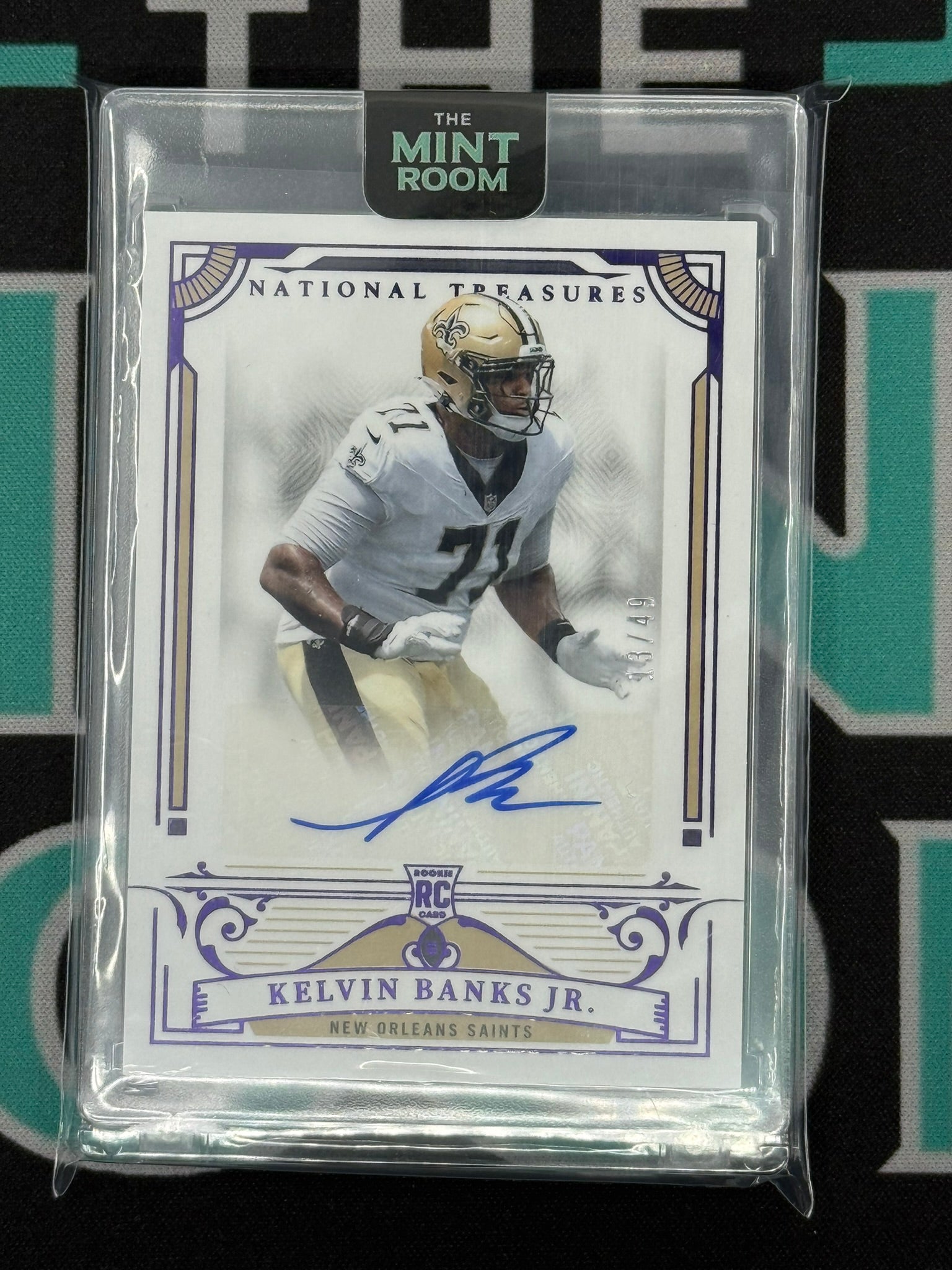 2025 National Treasures Kelvin Banks Jr. Rookie Auto /49