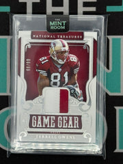 2025 National Treasures Terrell Owens Game Gear Patch /99