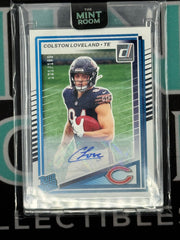 2025 Panini Donruss Colston Loveland Autograph Rated Rookie Card