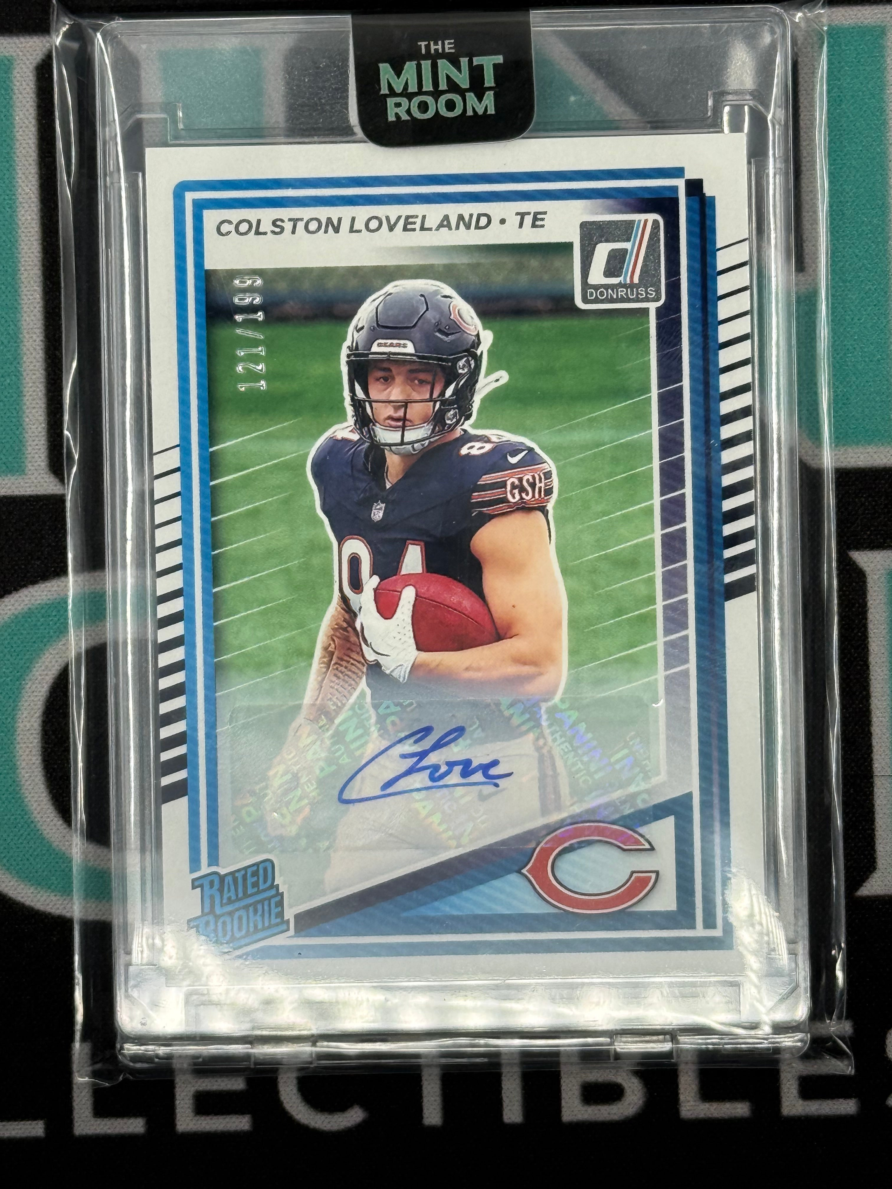 2025 Panini Donruss Colston Loveland Autograph Rated Rookie Card