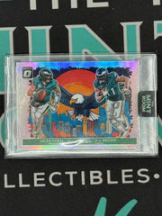 2024 Donruss Optic Jalen Hurts & A.J. Brown Downtown Duo Card
