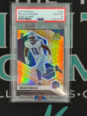 2021 Mosaic Micah Parsons Honey Comb Rookie Card PSA 10