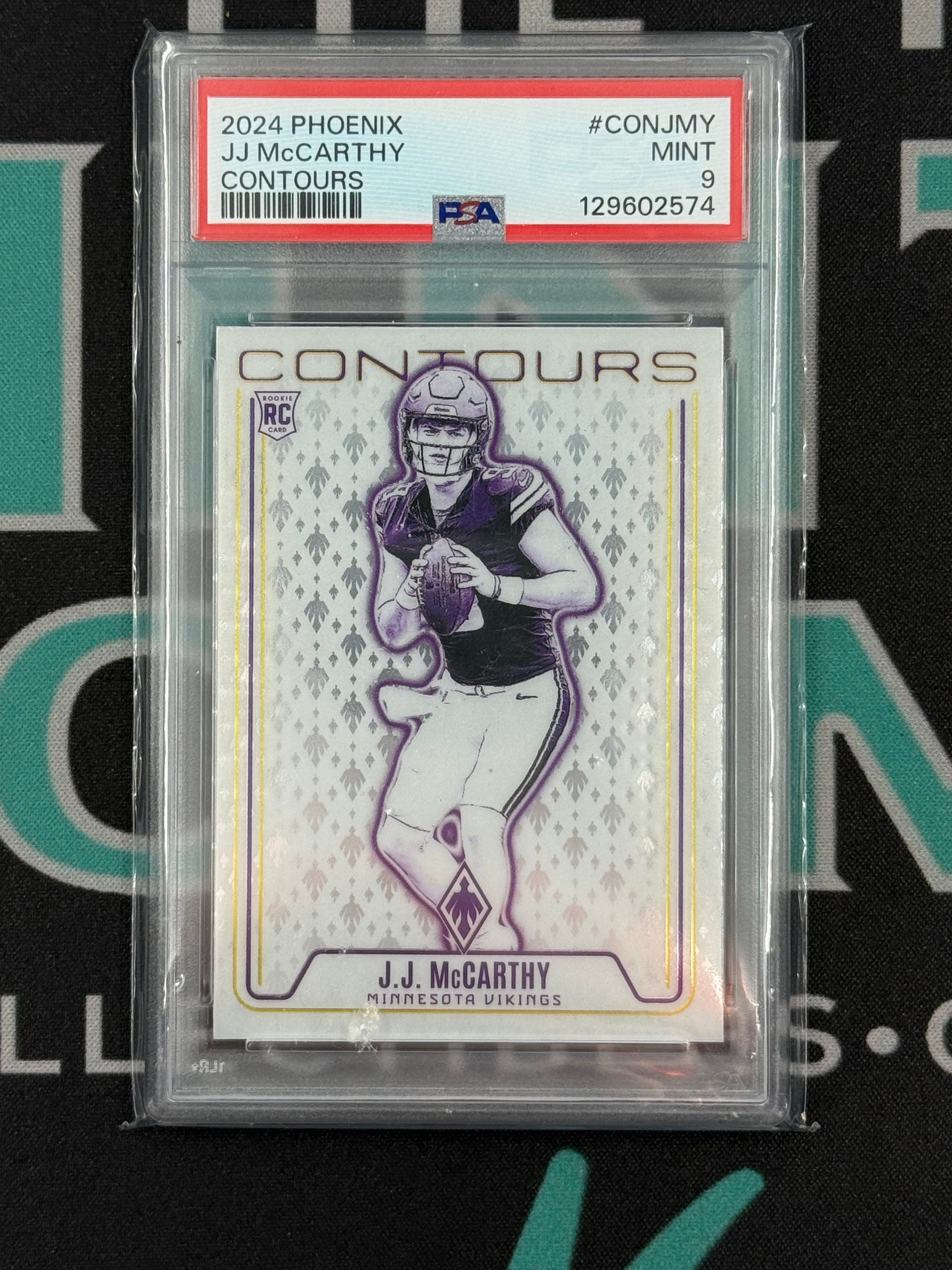 2024 Phoenix J.J. McCarthy Contours Rookie Card PSA 9