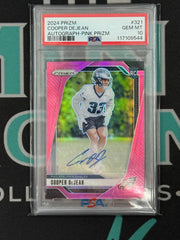 2024 Prizm Cooper Dejean Autograph Pink Prizm Rookie Card PSA 10