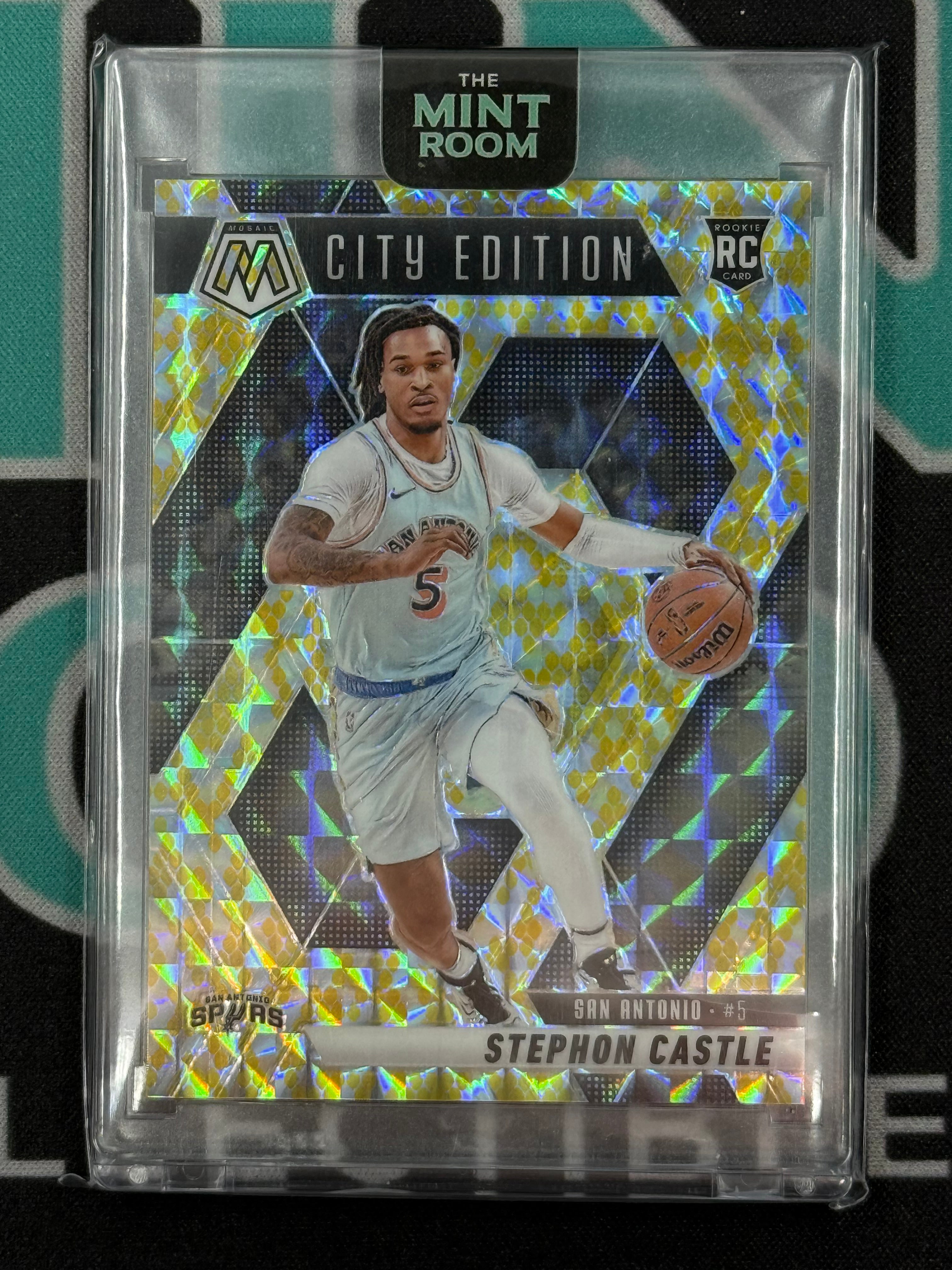 2024-25 Mosaic Stephon Castle City Edition Rookie Card Genesis Prizm /8