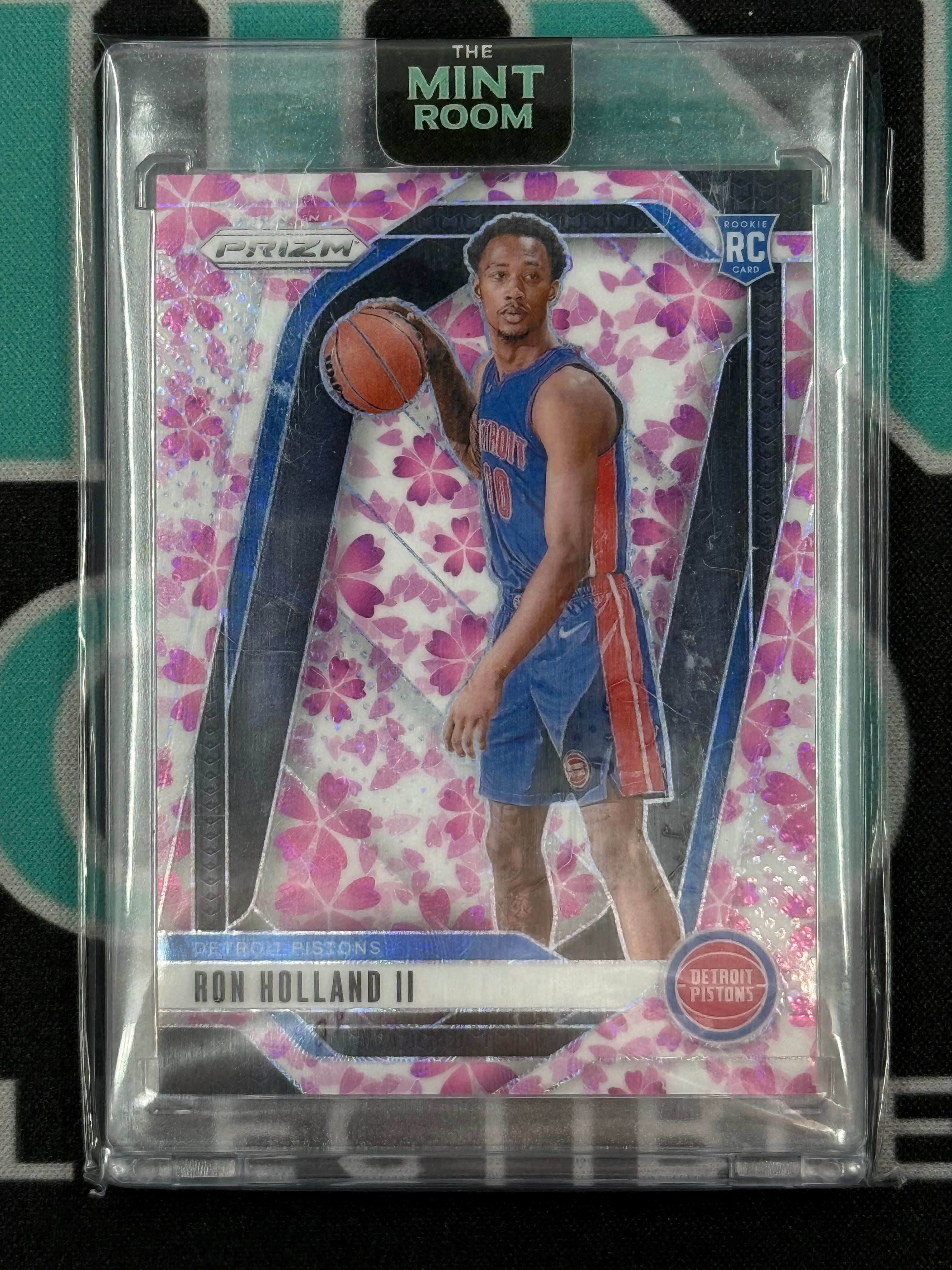 2024-25 Prizm Ron Holland II Pink Cherry Blossom Prizm Rookie Card /20