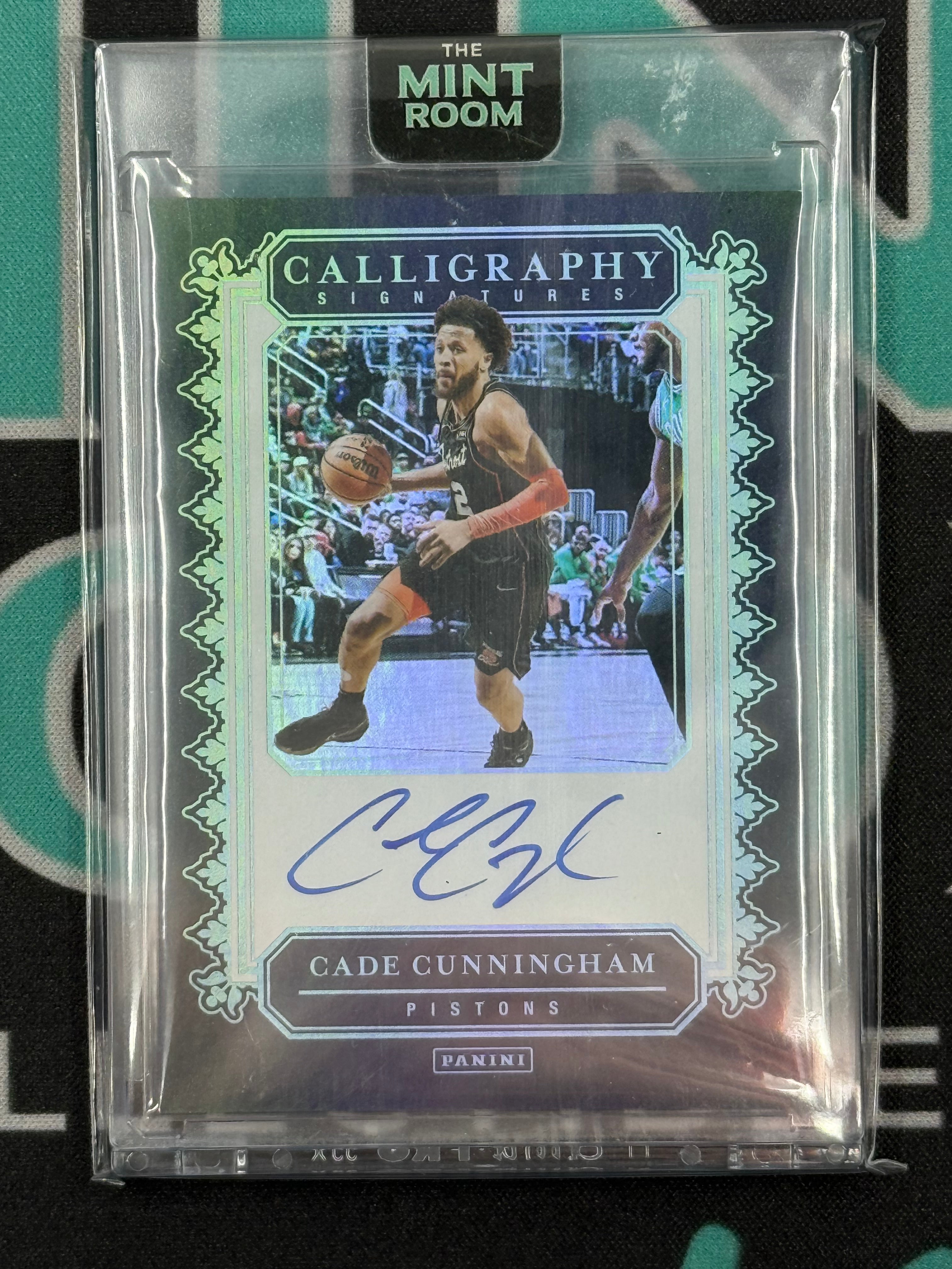 2024 Calligraphy Signatures Cade Cunningham On Card Autograph