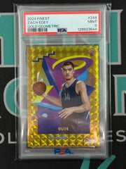 2024 Finest Zach Edey Gold Geometric Rookie Card /10 PSA 9