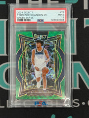 2024 Select Terrence Shannon Jr. Green Wave Rookie Card /50 PSA 9