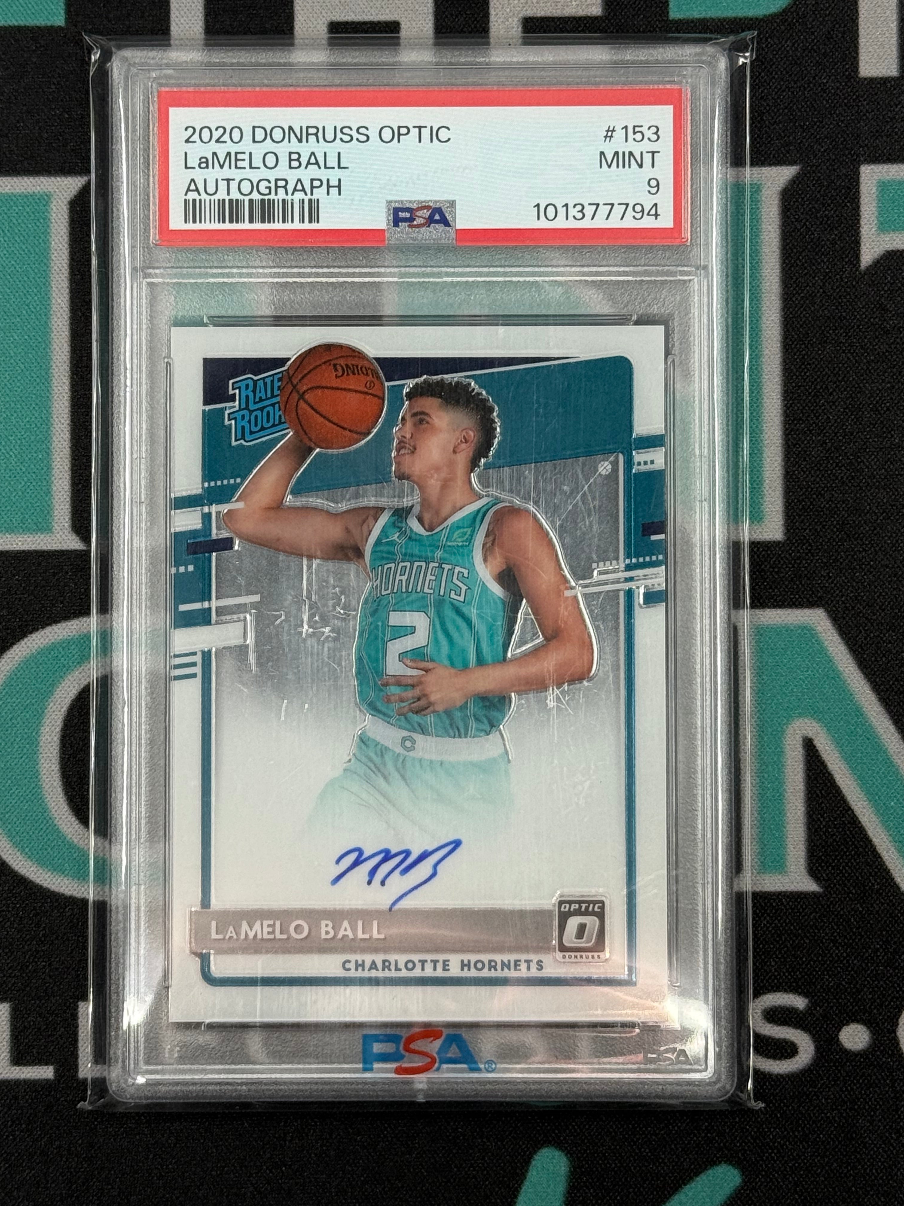 2020 Optic LaMelo Ball Rated Rookie Autograph PSA 9