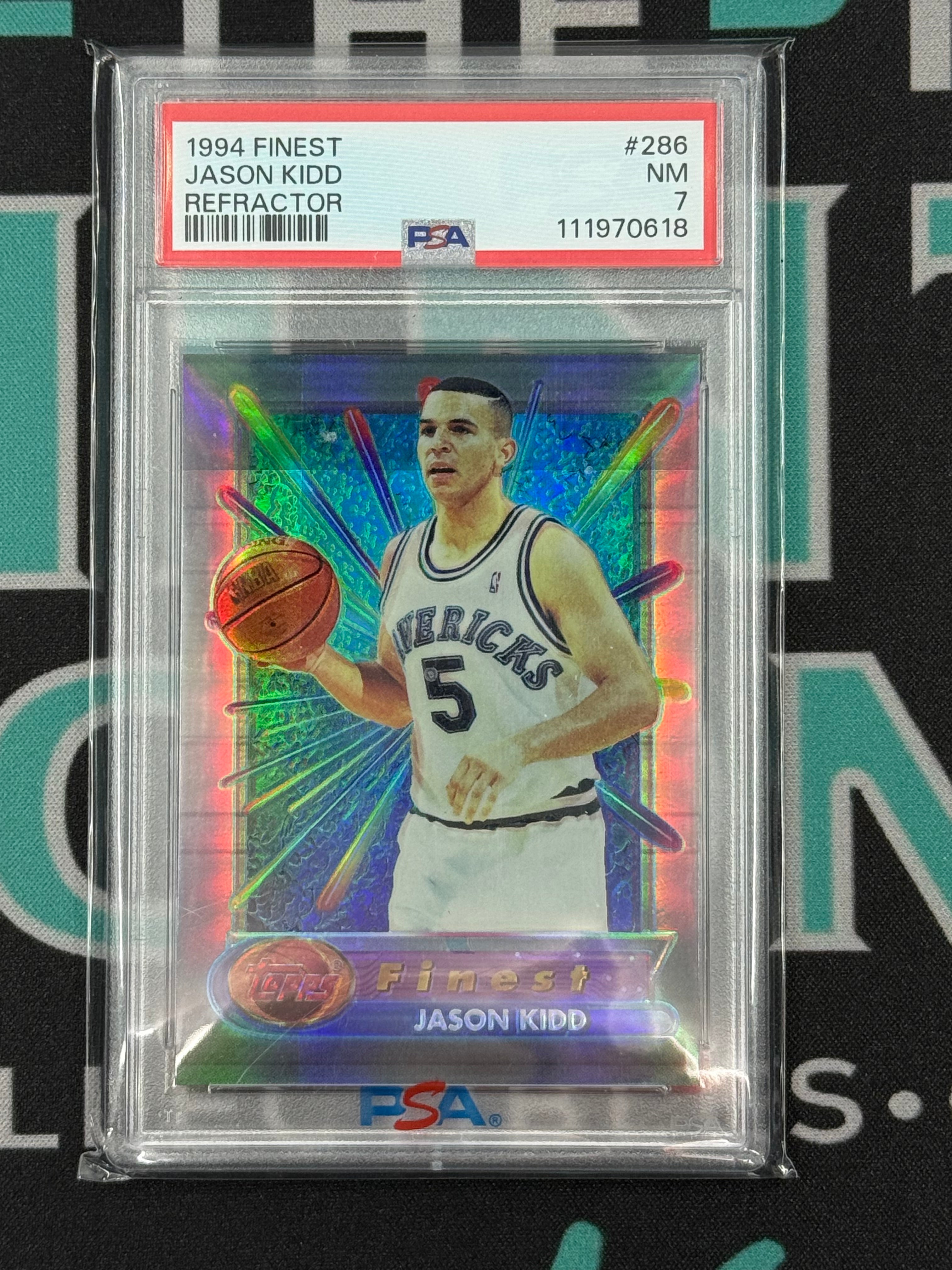 1994 Finest Jason Kidd Refractor PSA 7