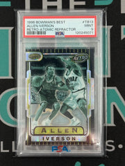 1996 Bowman's Best Allen Iverson Retro Atomic Refractor PSA 9