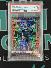 2024 Prizm Bennedict Mathurin Snakeskin Prizm PSA 10