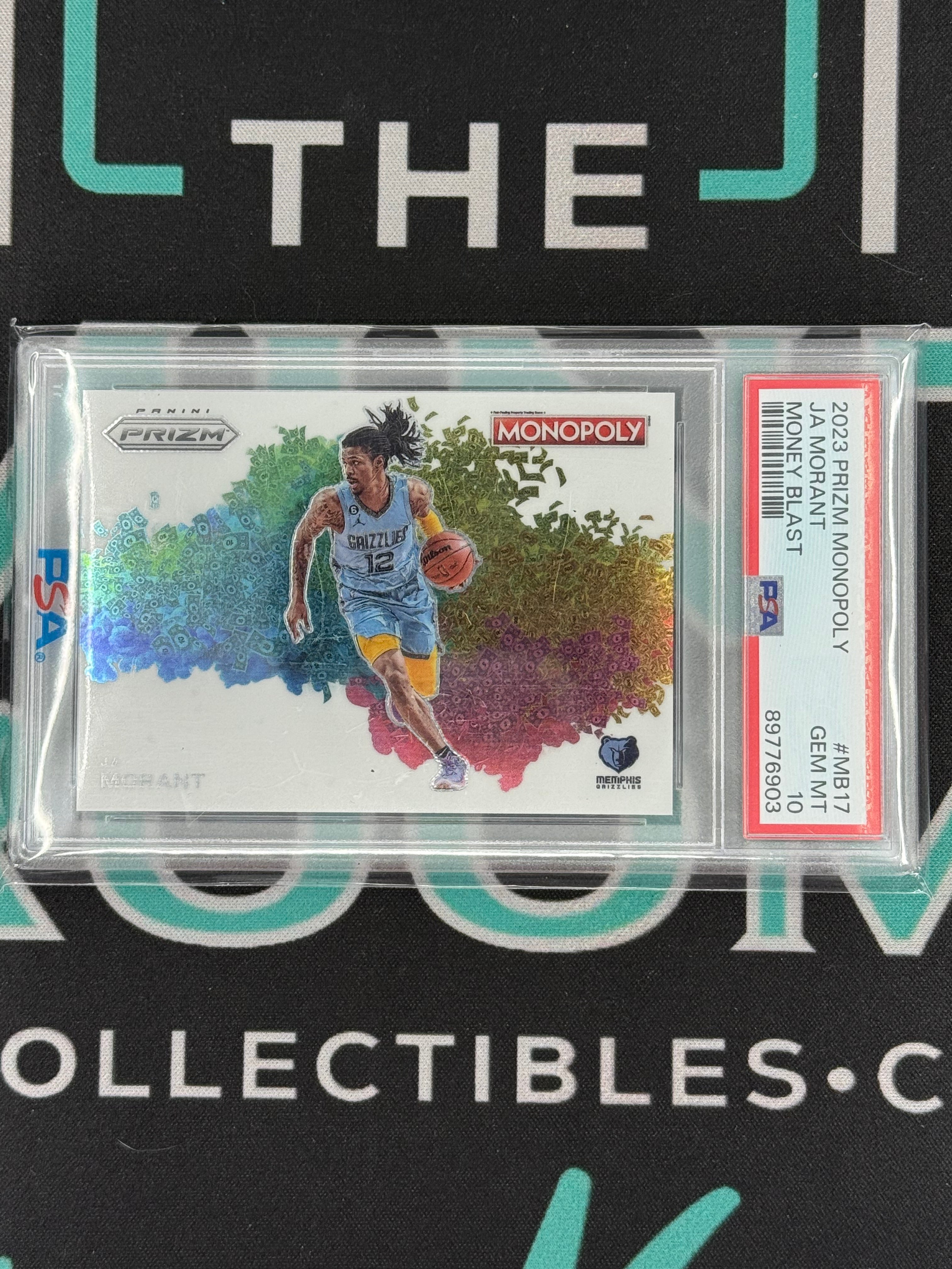 2023 Prizm Monopoly Ja Morant Money Blast PSA 10