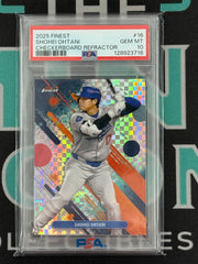 2025 Finest Shohei Ohtani Checkerboard Refractor PSA 10