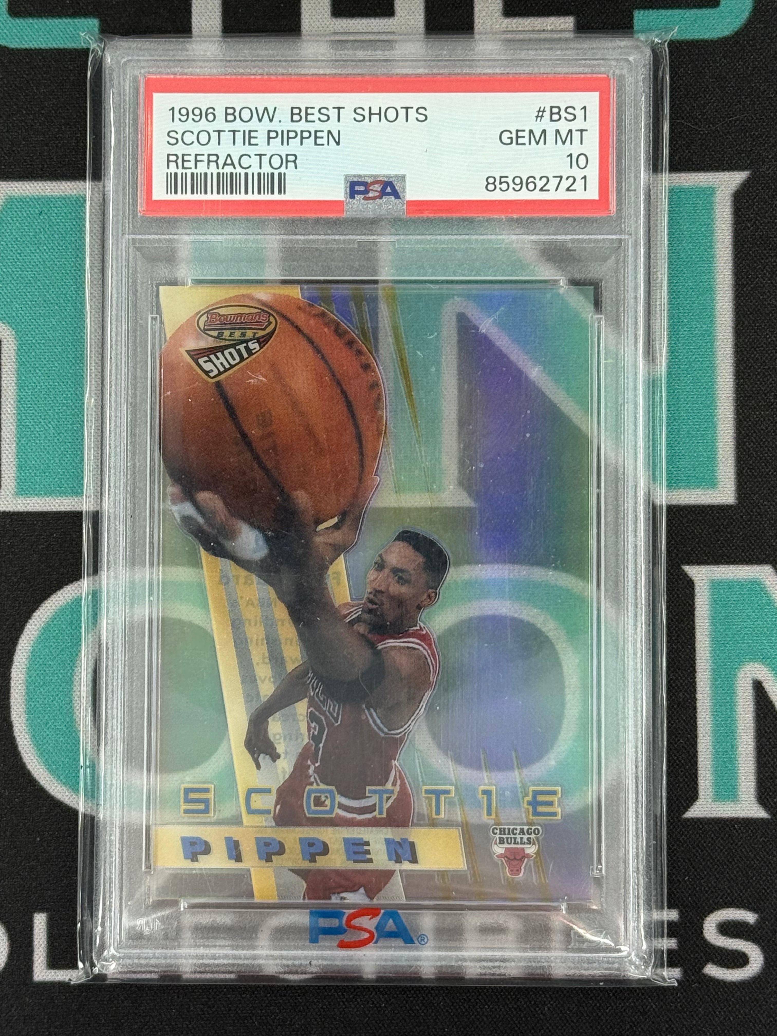 1996 Best Shots Scottie Pippen Refractor PSA 10