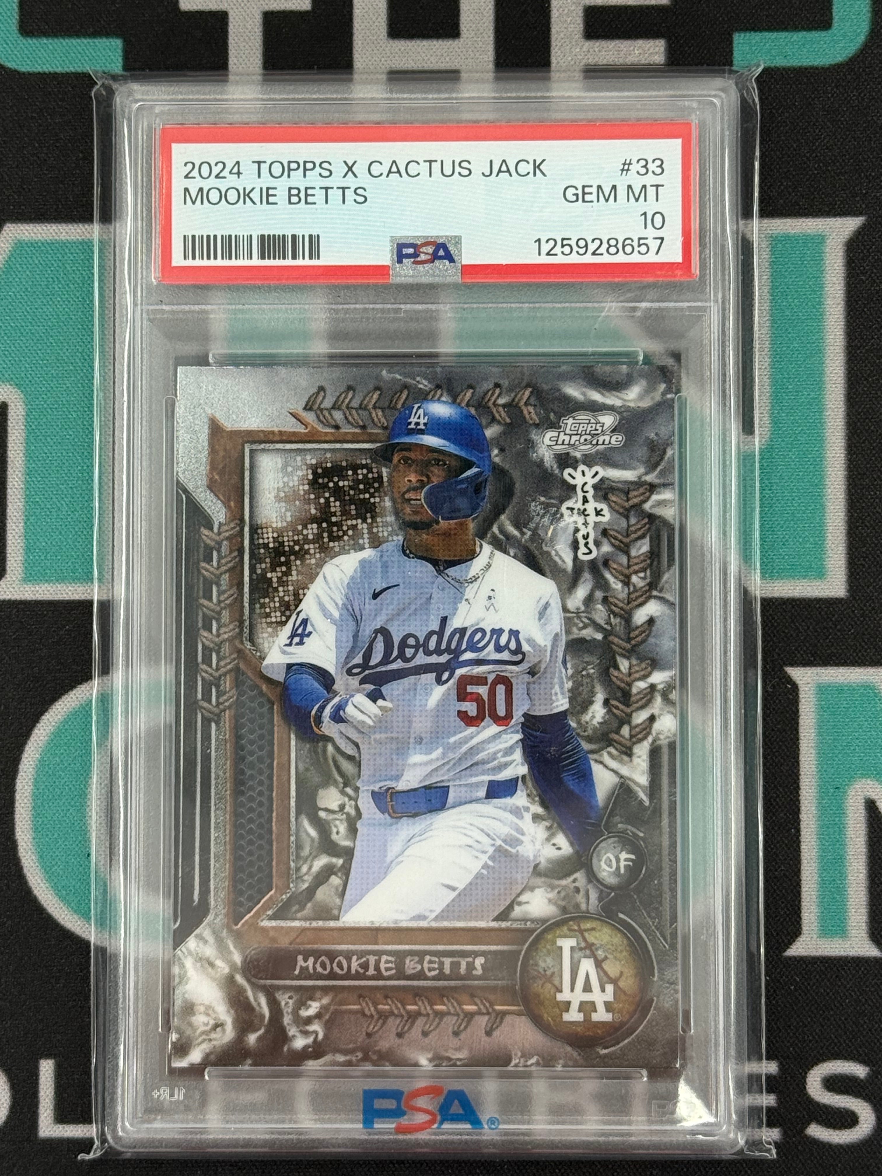 2024 Chrome Jack Mookie Betts Topps X Cactus PSA 10