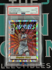 2023 Marvels Stephen Curry Net Marvels Holographic Laser /99 PSA 10