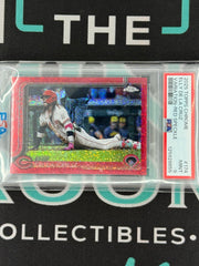 2025 Chrome Elly De La Cruz Variation Red Speckle /5 PSA 9