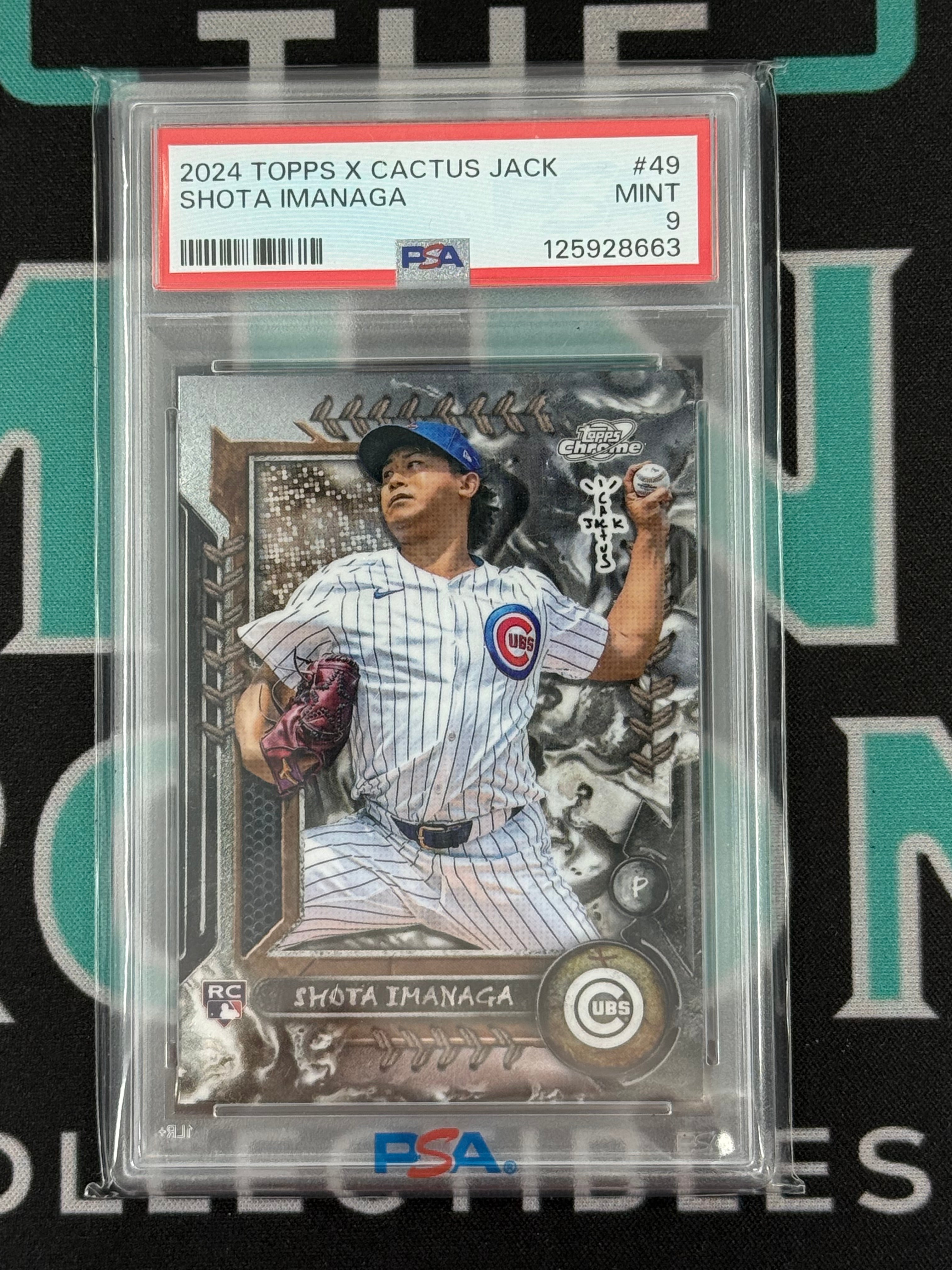 2024 Chrome Shota Imanaga Topps X Cactus Jack PSA 9