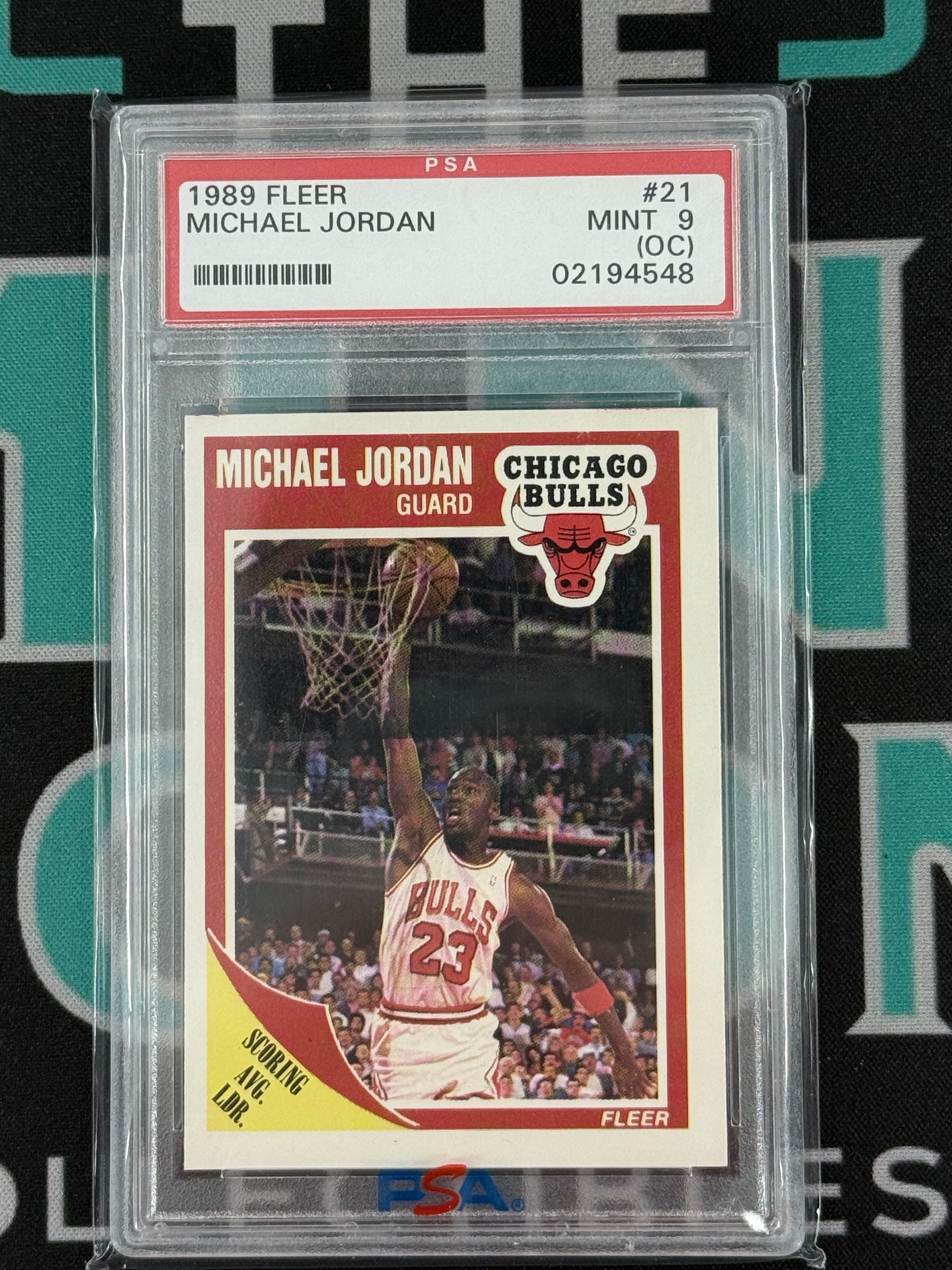 1989 Fleer Michael Jordan PSA 9