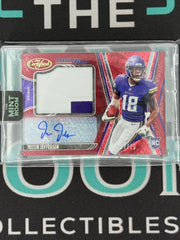 2020 Certified Justin Jefferson Rookie Patch Autograph Freshman Fabric Mirror Red /25