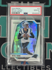 2024 Prizm Bryce Young White Prizm /35 PSA 10
