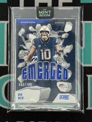 2025 Score Bo Nix Emerged Blue /100