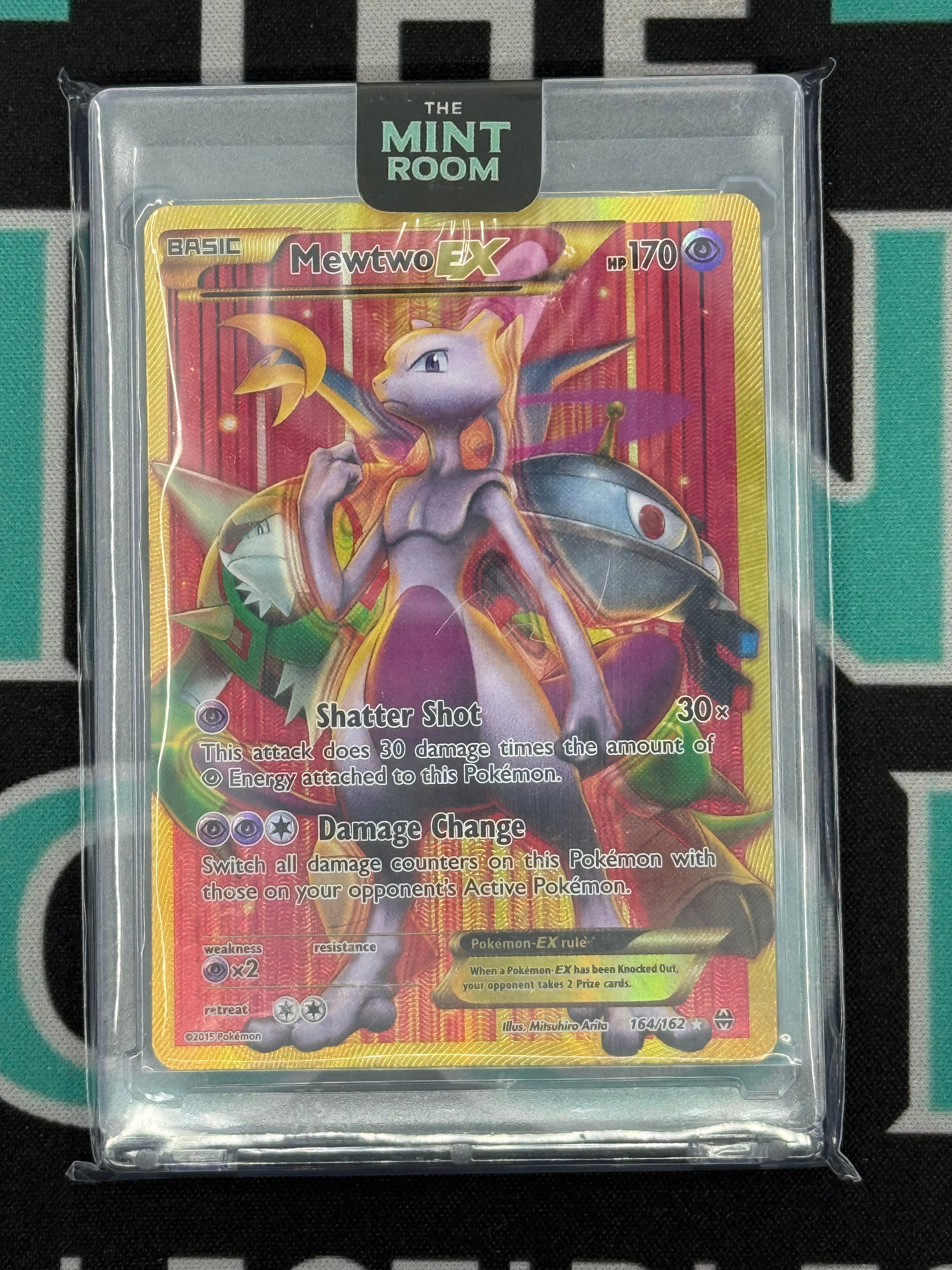 Pokemon XY BREAKthrough Mewtwo EX Secret Rare Full Art Holo 164/162