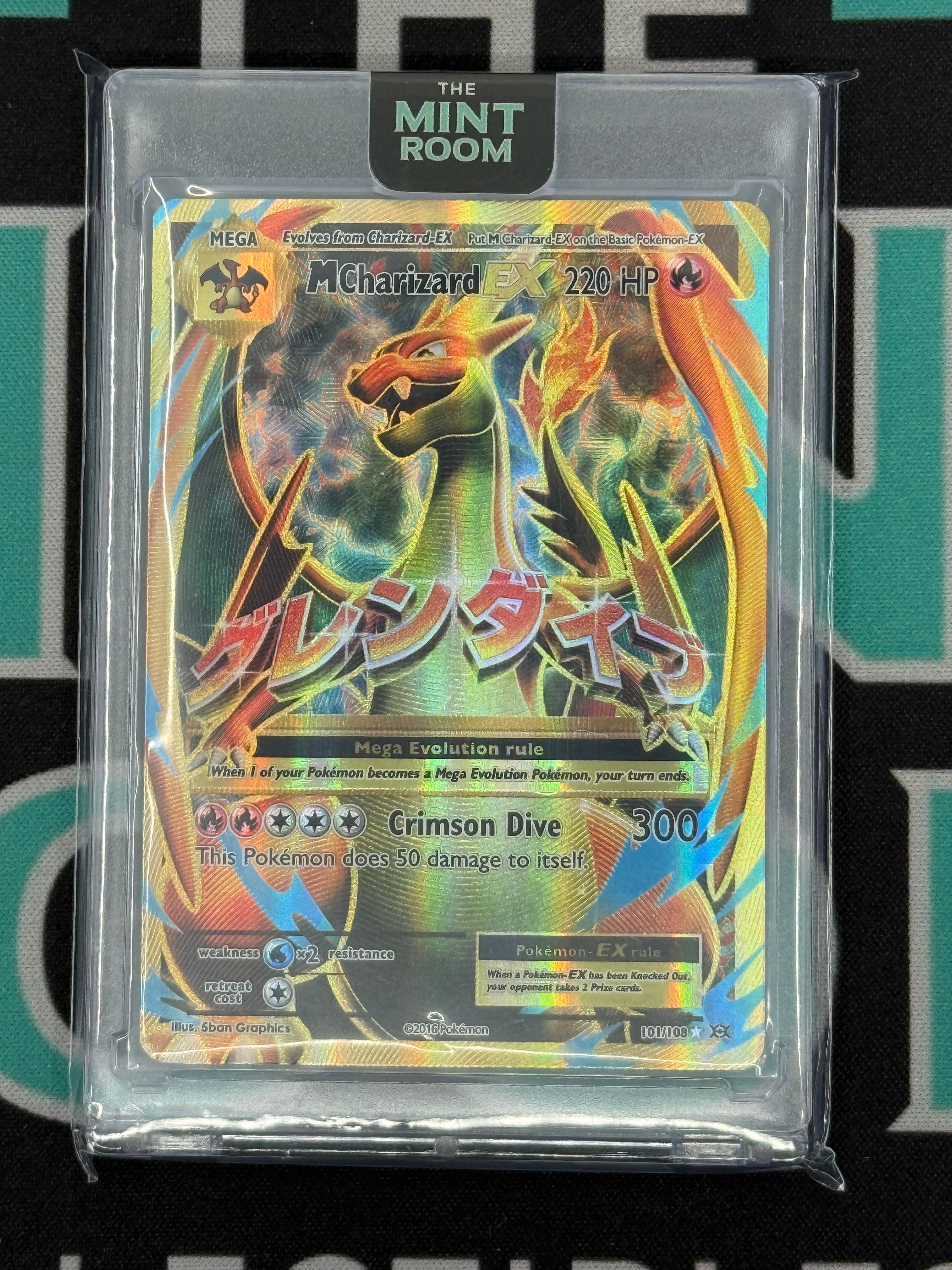 Pokemon XY Evolutions Mega Charizard EX Full Art Holo 101/108