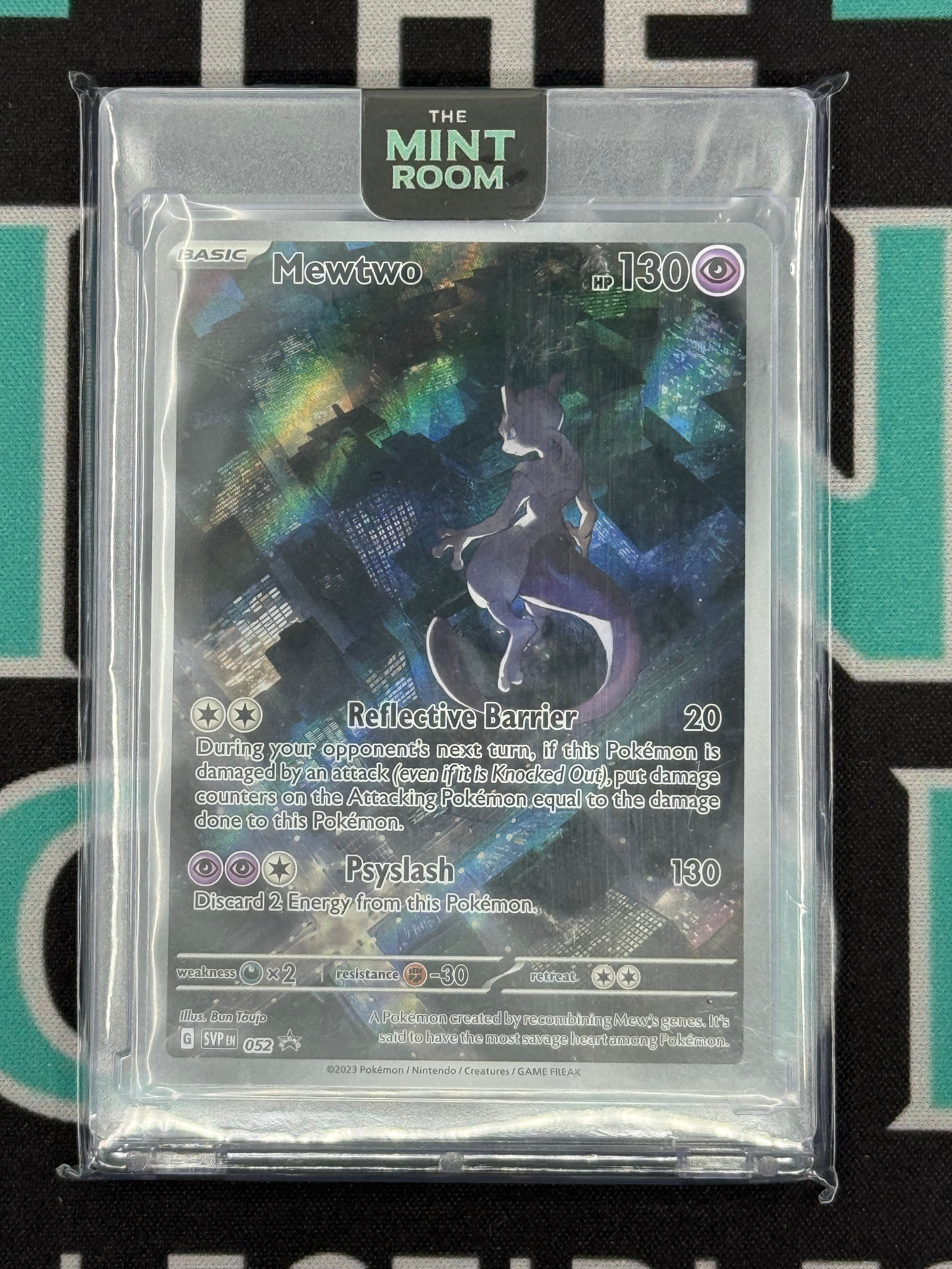 Pokemon Scarlet & Violet Mewtwo Black Star Promo 151 Holo Full Art SVP052