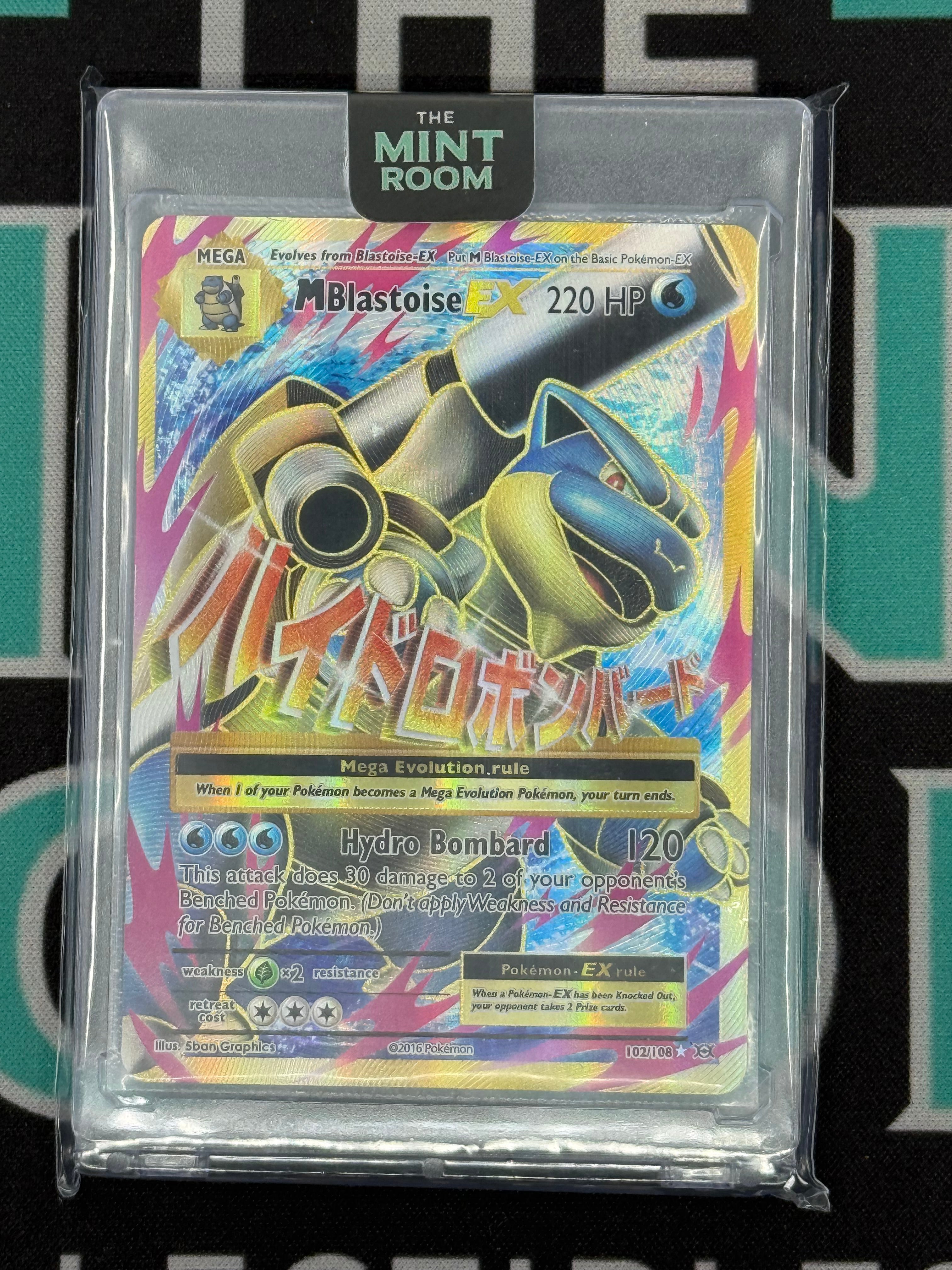 Pokemon XY Evolutions Mega Blastoise EX Full Art Holo 102/108