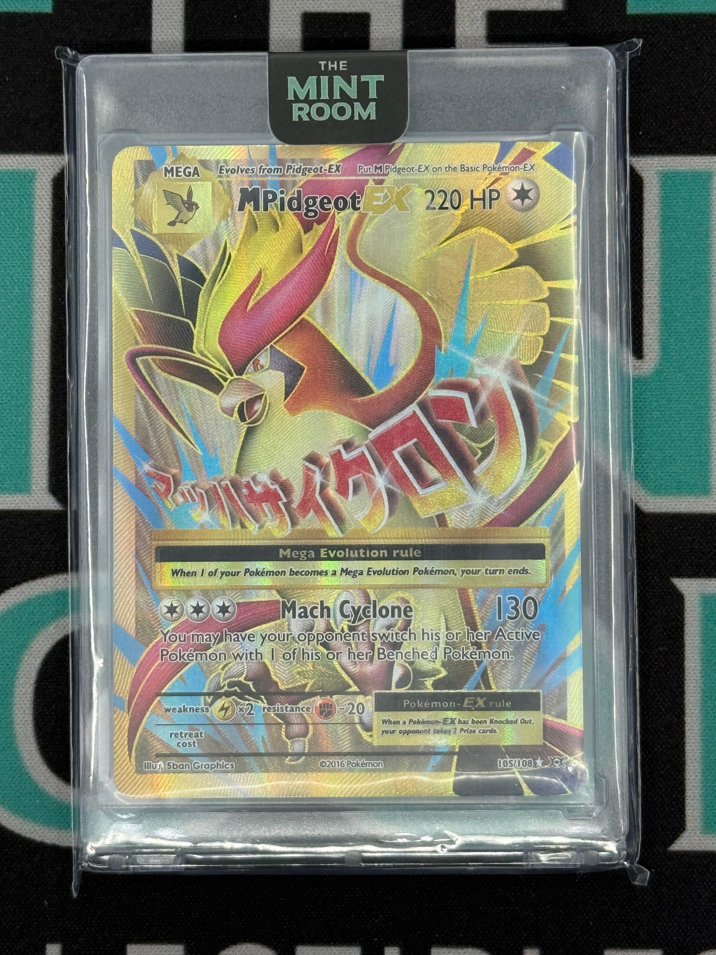 Pokemon XY Evolutions Mega Pidgeot EX Full Art Holo 105/108