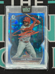 2023 Bowman Draft Chase Davis Sapphire Edition On Card Auto