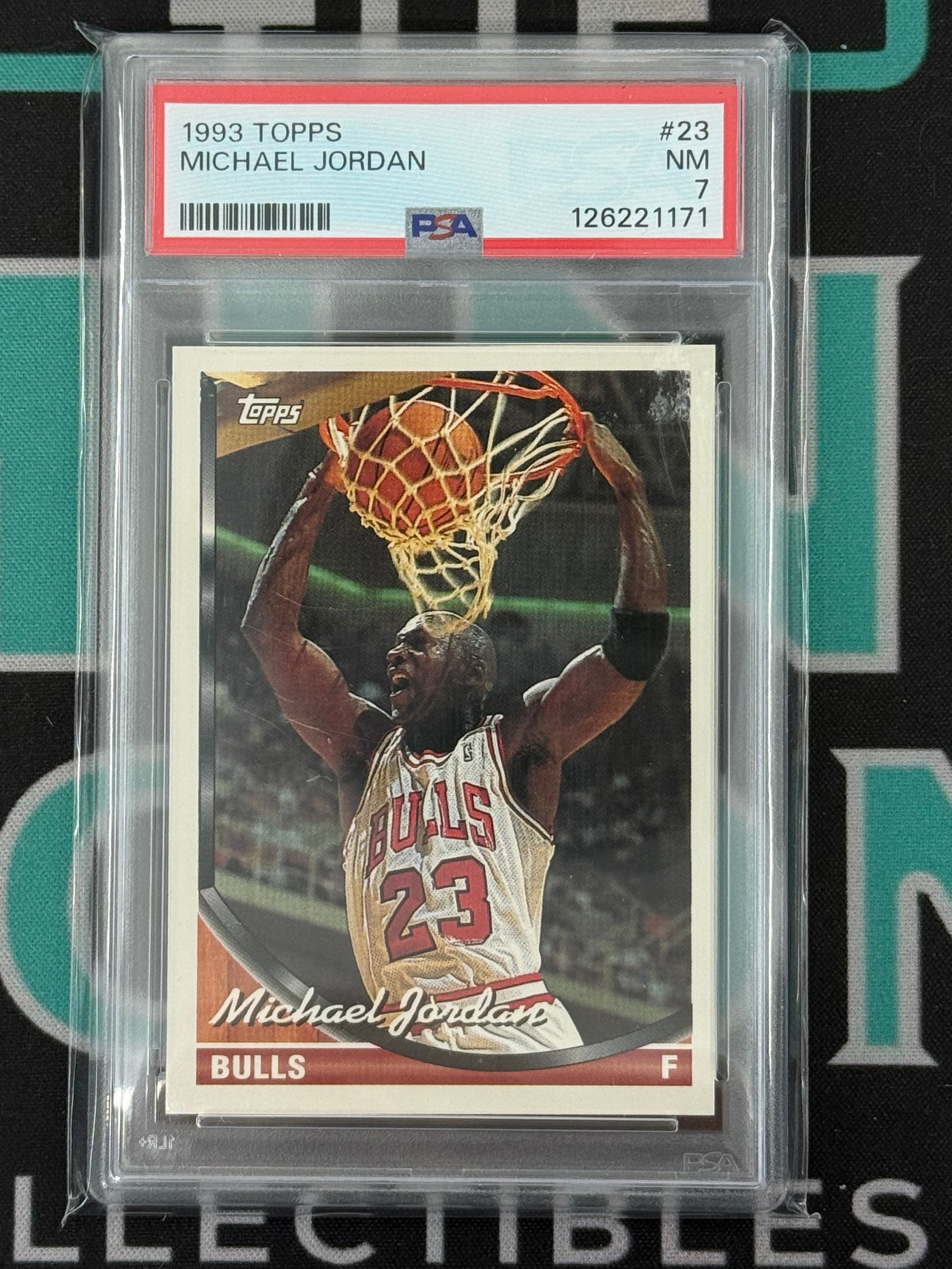 1993 Topps Basketball Michael Jordan Psa 7